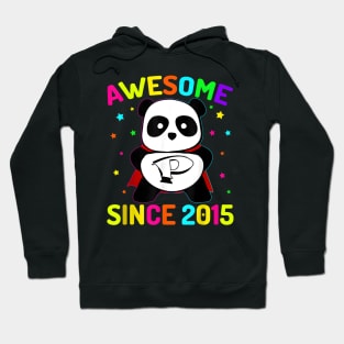 Awesome Since 2015 Super'S Panda 7 7Th Hoodie